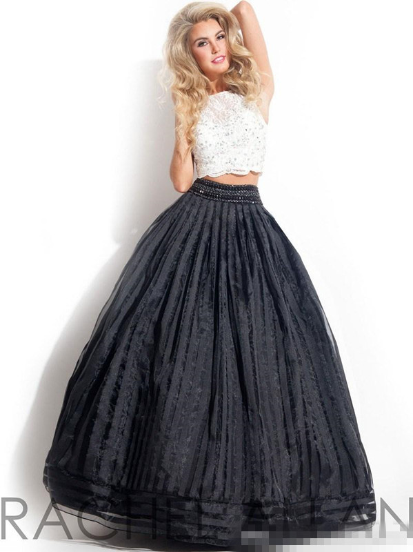 Black Lace 2 Piece Prom Dress And Fashion Show Collection