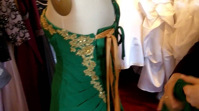 Emerald And Gold Dress : Make You Look Like A Princess