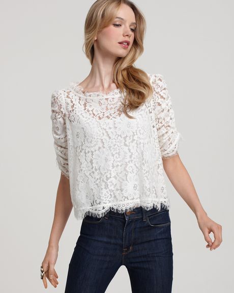 Lace Top White Dress & Be Beautiful And Chic