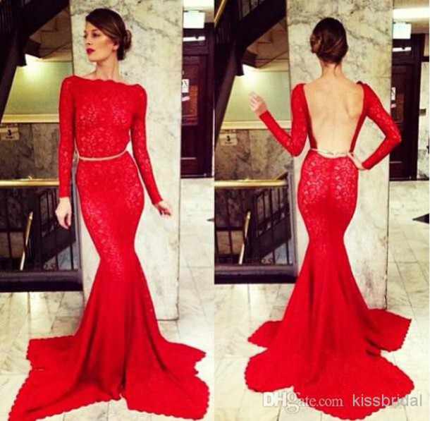 Long Sleeve Backless Mermaid Dress : How To Get Attention