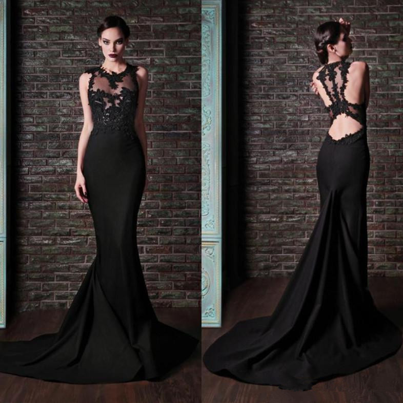 Backless Black Evening Gown : How To Get Attention