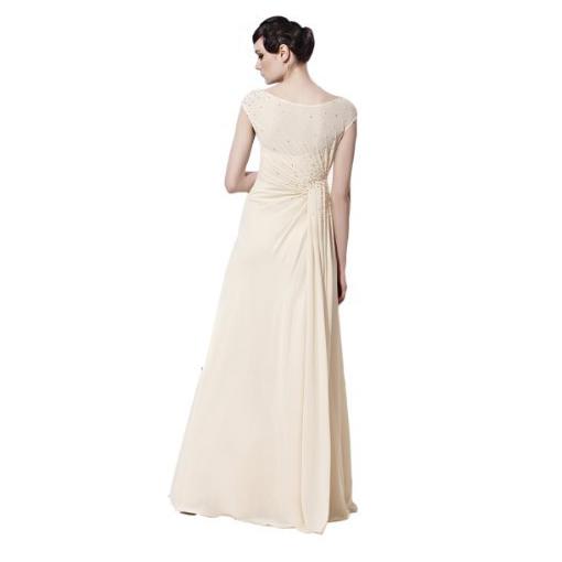 Beige Floor Length Dress - Spring Style