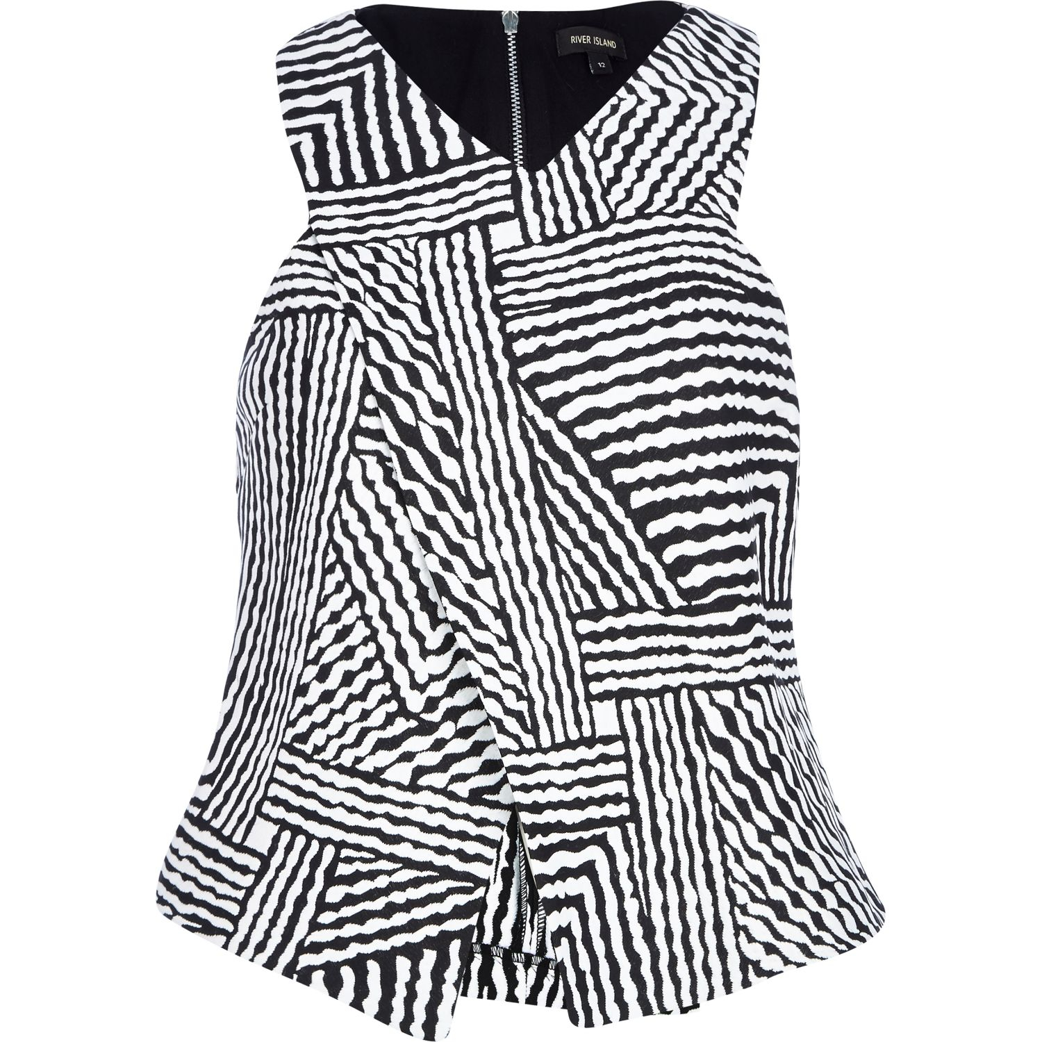 Black And White Striped Shirt Dress River Island & Fashion Show Collection