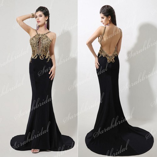 Black Backless Mermaid Prom Dress & Always In Style 2017-2018