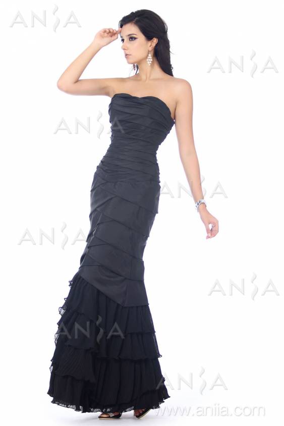 Black Strapless Floor Length Dress & New Fashion Collection