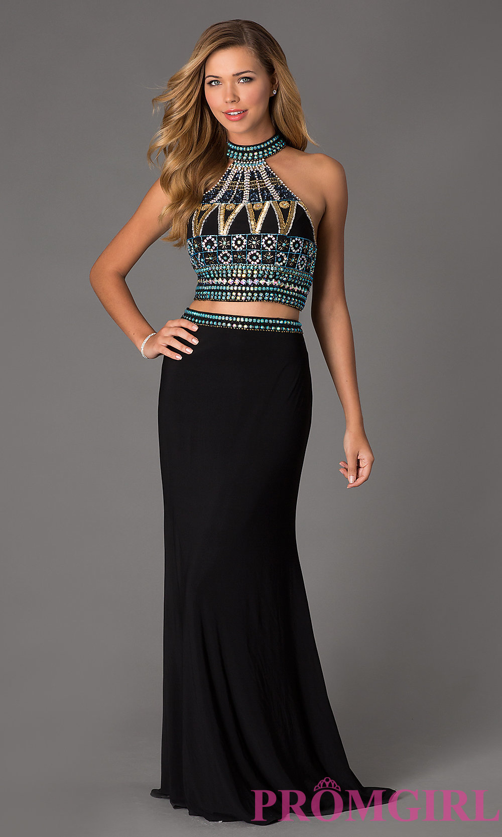 Black Two Piece Dress Prom & Be Beautiful And Chic