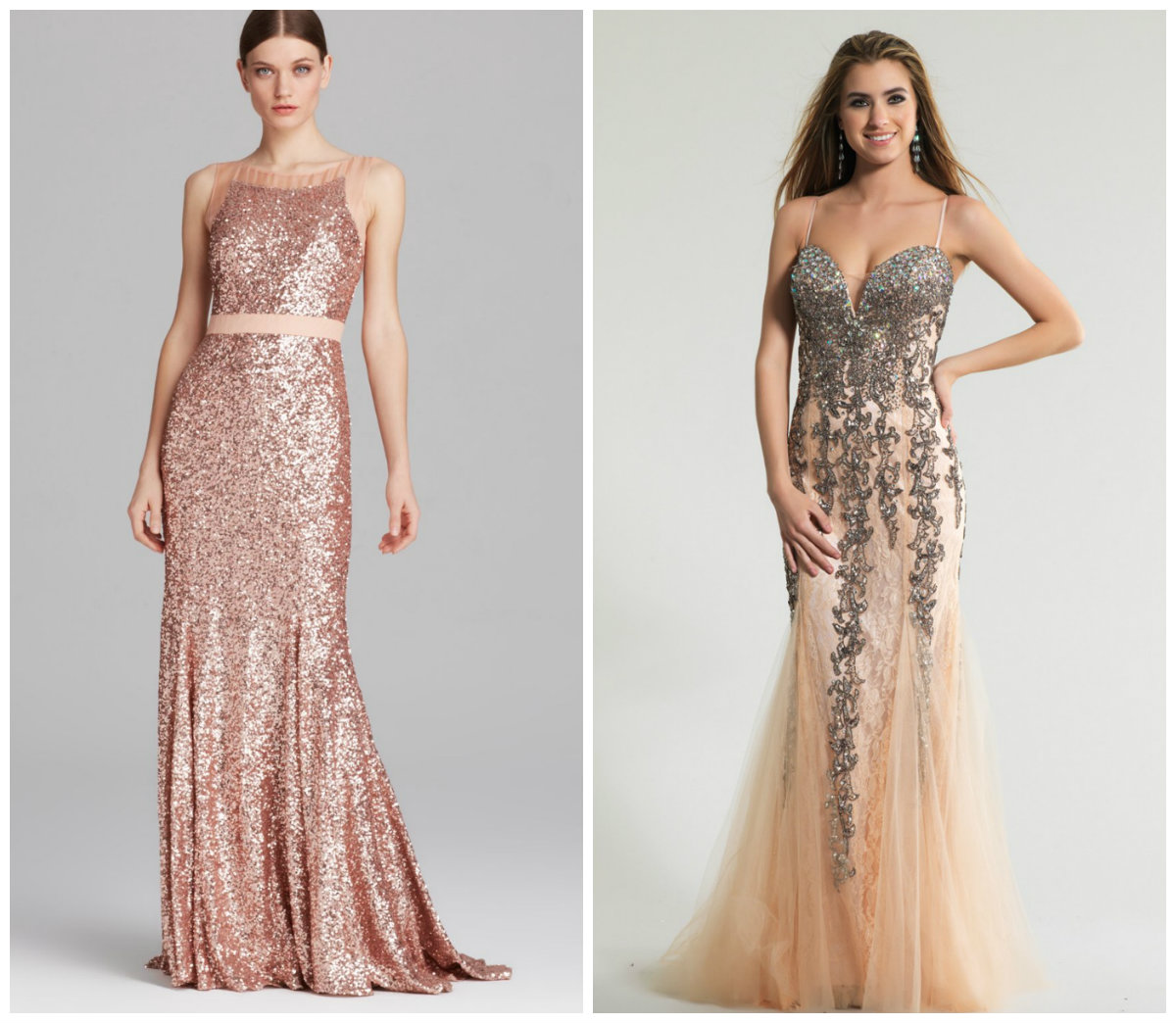 Blush Sequin Maxi Dress - Where To Find In 2017