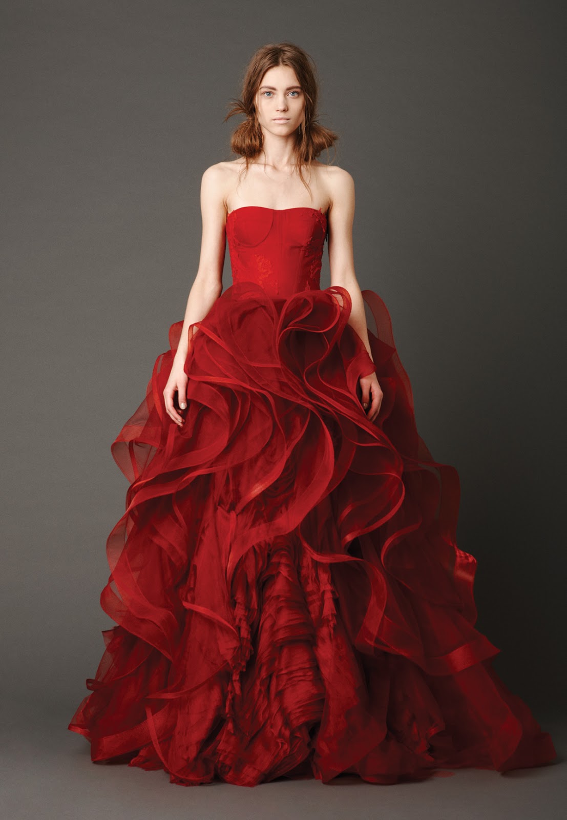 Bridal Dresses In Red & Fashion Show Collection