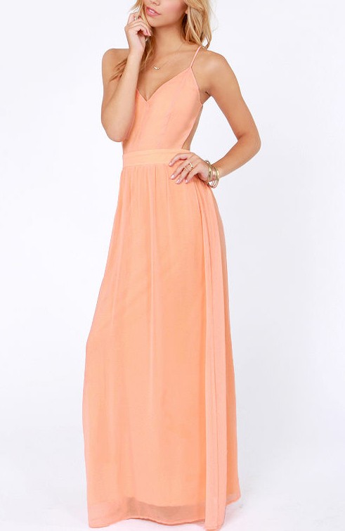 Casual Backless Maxi Dress & Be Beautiful And Chic