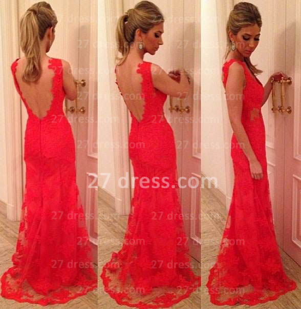 Floor Length Red Lace Dress : How To Get Attention