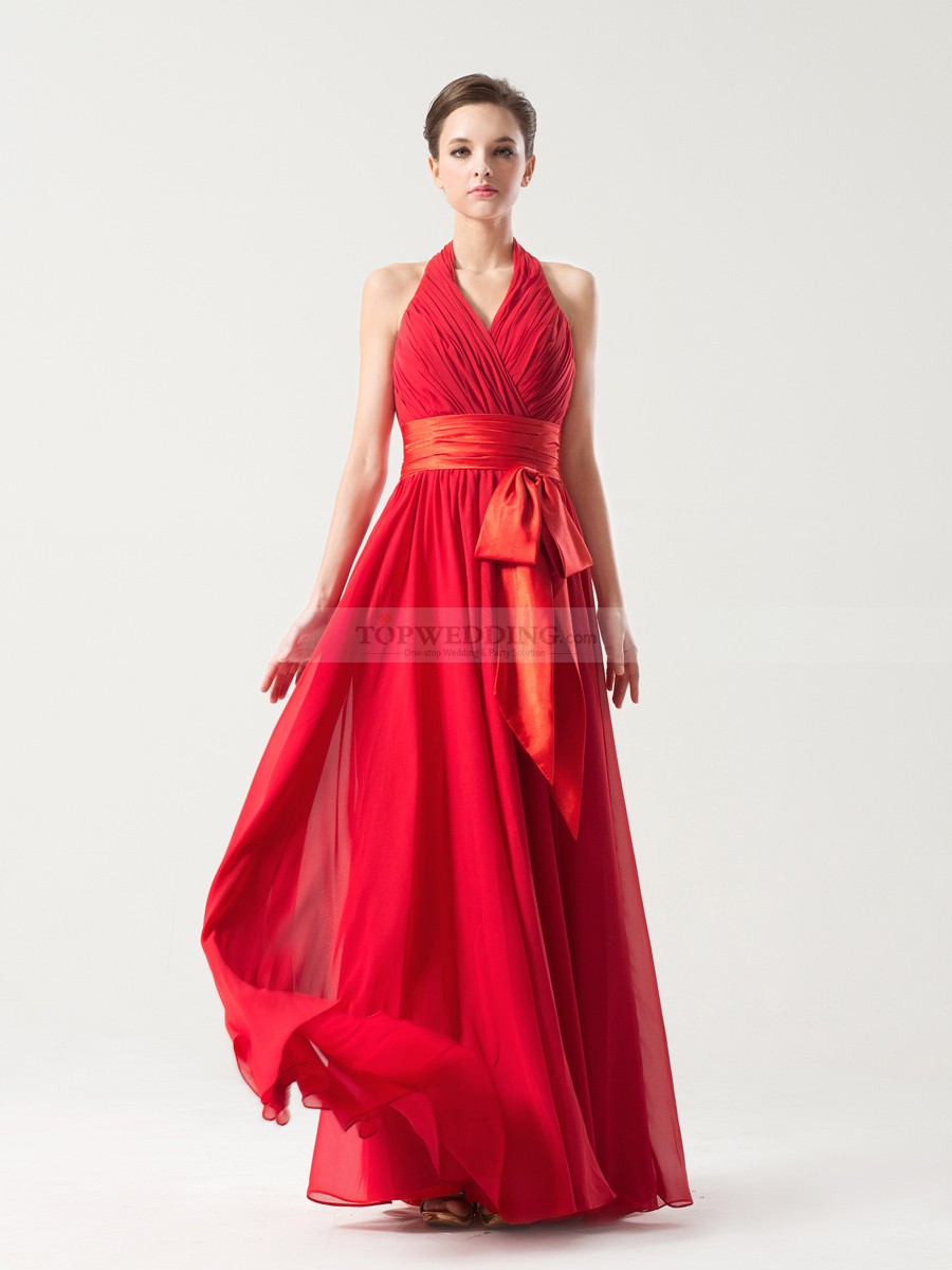 Halter Neck Floor Length Dress : Review Clothing Brand