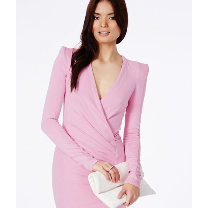 Light Pink Long Sleeve Bodycon Dress & New Fashion Collection