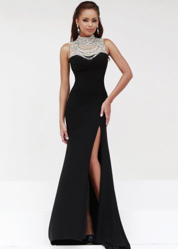 Long Black Elegant Evening Dresses - Make You Look Like A Princess