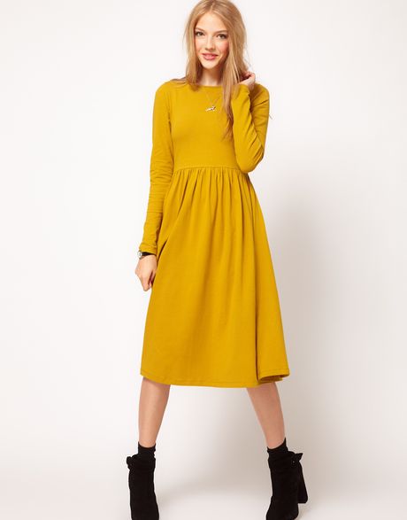 Mustard Yellow Long Dress - 25+ Images 2017-2018