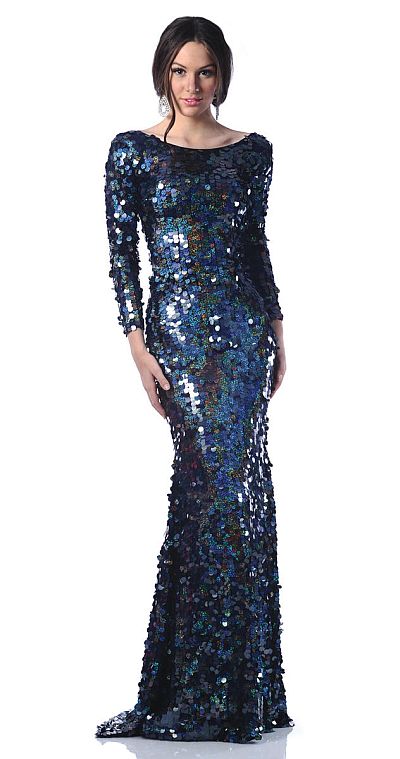 Navy Sequin Prom Dress And Always In Vogue 2017