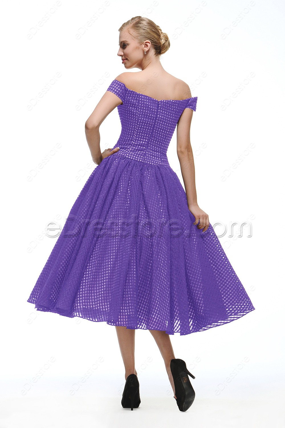 Off The Shoulder Lilac Dress : Special In 2017-2018