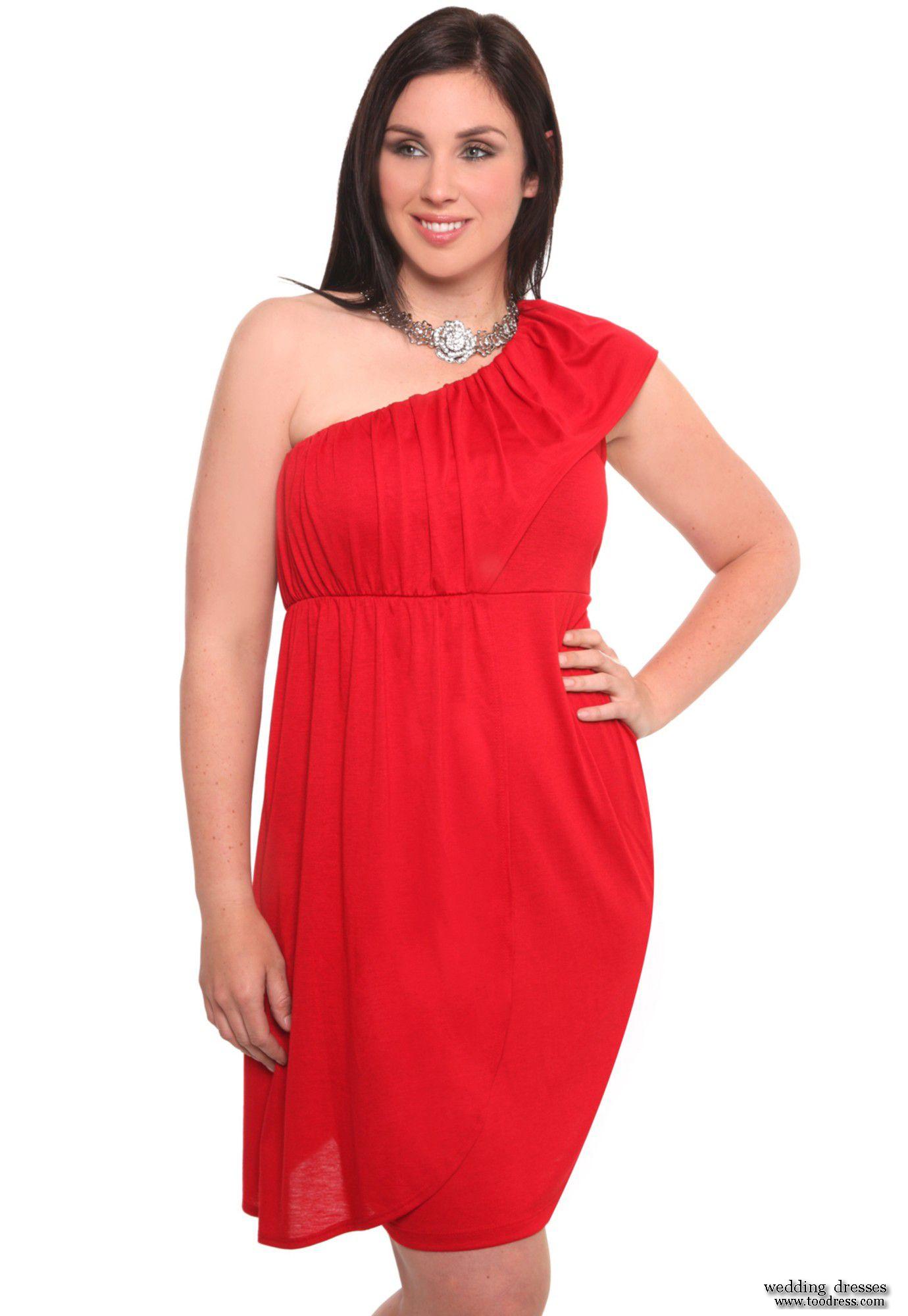 Plus Size Red And White Dress - How To Get Attention