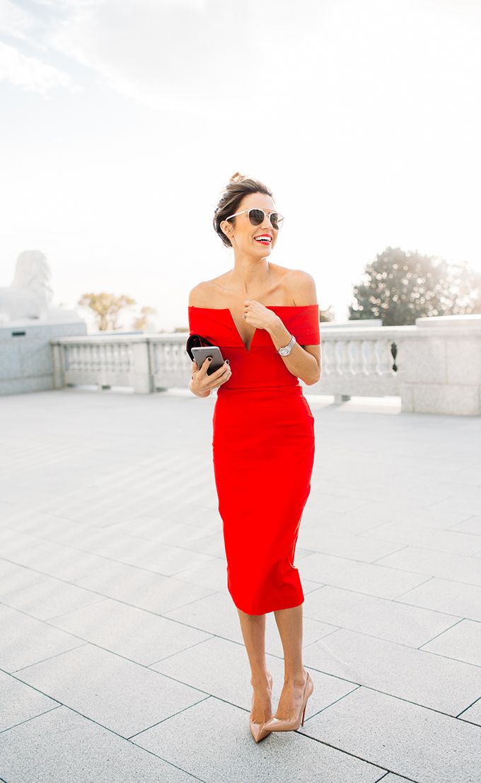 Red 1 Piece Dress - How To Look Good 2017-2018