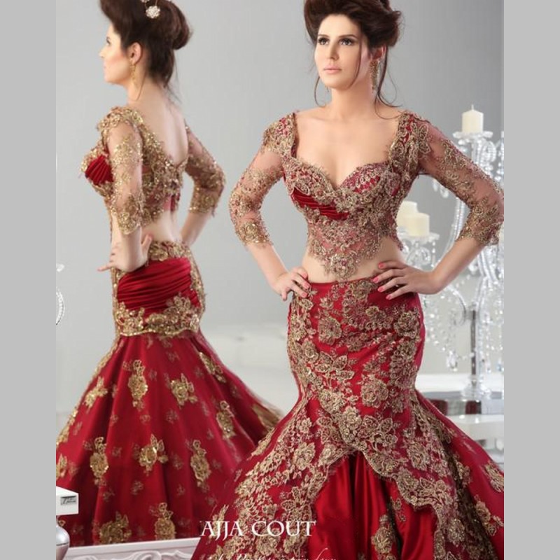 Red And Gold Bridal Dresses : Fashion Forecasting 2017