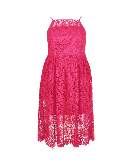 River Island Pink Lace Dress & Overview 2017