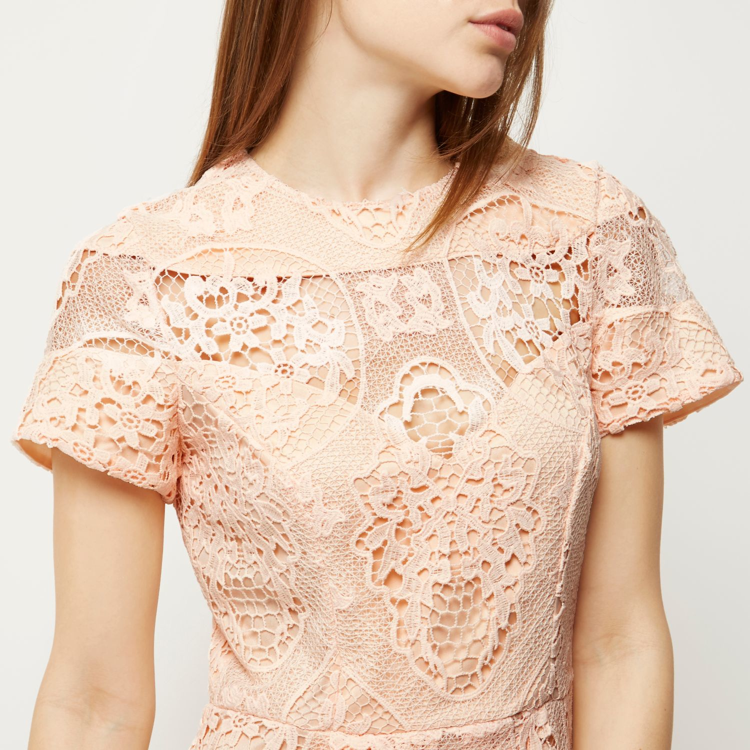 River Island Pink Lace Dress & Overview 2017