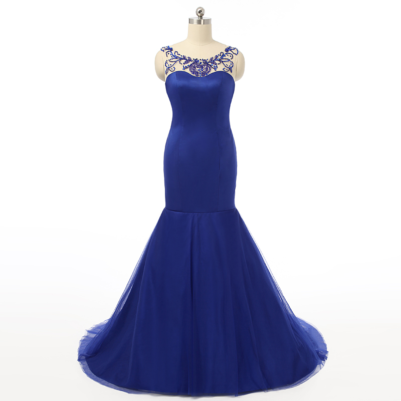 Royal Blue Backless Prom Dress : Best Choice