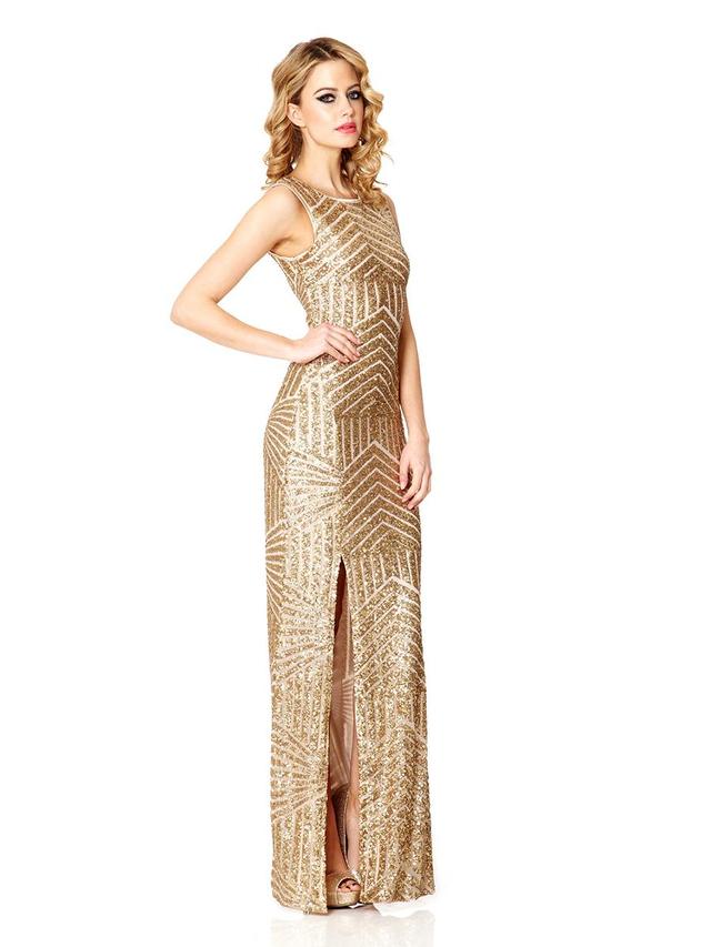 Sequin Gold Maxi Dress - 2017-2018 Fashion Trend