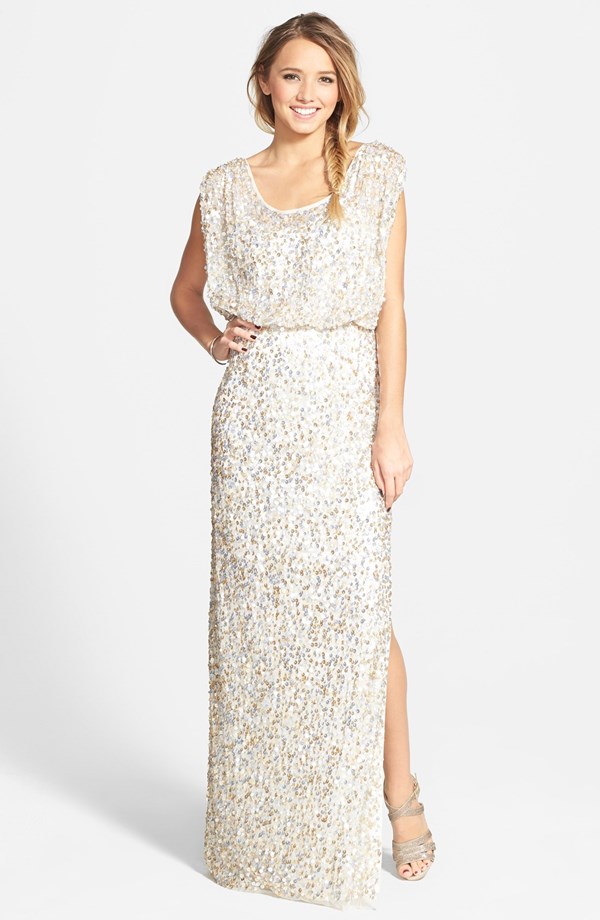 Silver And Gold Sequin Dress & Spring Style