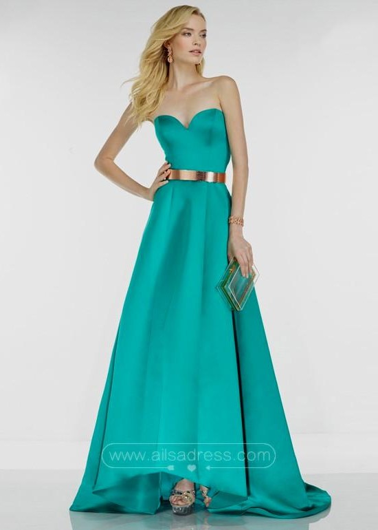 Teal And Gold Prom Dress : Look Like A Princess 2017