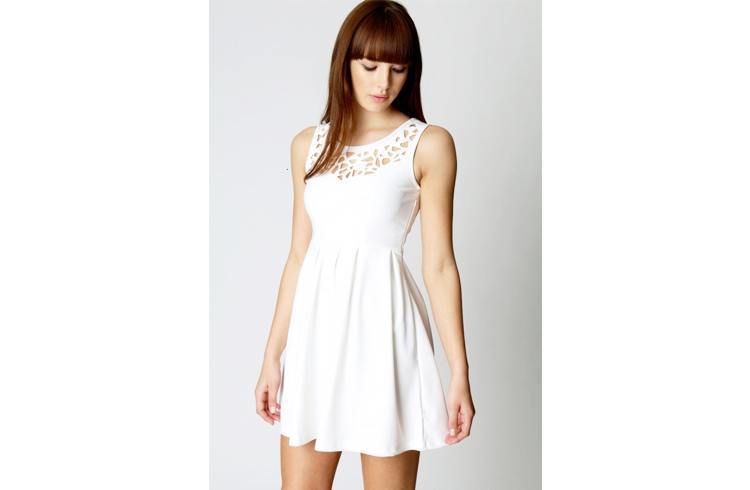 Wide Shoulder Dress - Spring Style