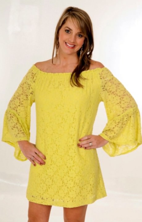 Yellow Bell Sleeve Dress & Special In 2017-2018