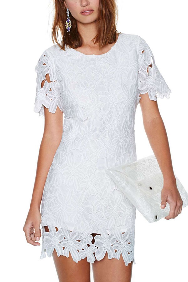 Casual Lace White Dress and 2016-2017 Fashion Trend