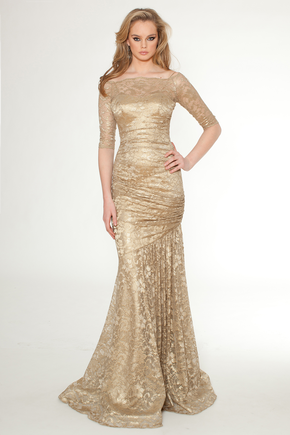 Gold Cocktail Lace Dress : Review